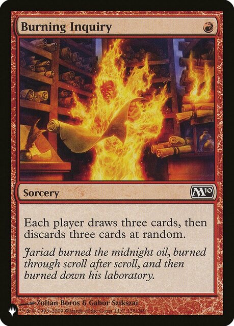 Burning Inquiry - Non-Foil - Magic 2010